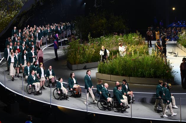 COM26 OPENING CEREMONY, Australia walk into the stadium during the Opening Ceremony of the Glasgow 2026 Commonwealth Games at The Hydro in Glasgow, Scotland, Thursday, July 23, 2026. ( NO ARCHIVING, EDITORIAL USE ONLY GLASGOW UNITED KINGDOM  Copyright: xJOELxCARRETTx 20260724123639002197