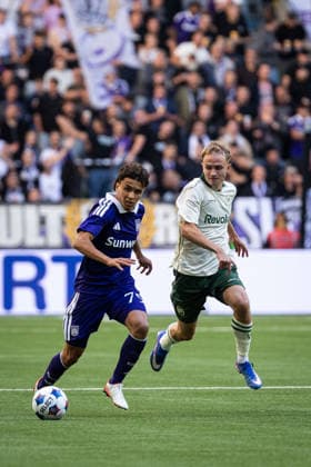 260723 Ali Maamar of Anderlecht during the UEFA Europa League second qualifying round football match between Hammarby and Anderlecht on July 23, 2026 in Stockholm. Photo: Michael Campanella BILDBYRAN COP 313 KJ0354 fotboll football soccer fotball uefa europa league europa league kval qualifying round qualification hammarby anderlecht bbeng grappa33 *** July 23, 2026: Ali Maamar of Anderlecht during the UEFA Europa League second qualifying round soccer match between Hammarby and Anderlecht on July 23, 2026 in Stockholm. Photo by Michael Campanella, BILDBYRAN COP 313 KJ0354. soccer, football, UEFA Europa League, Europa League qualifying round, qualification, Hammarby, Anderlecht, bbeng, grappa33  Copyright: MICHAELxCAMPANELLA BB260723MC070