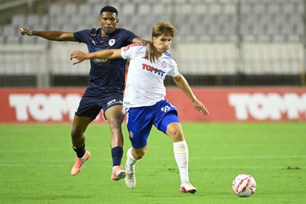Croatia, Split, July 26, 2023. Poljud Stadium. Europa League second qualifying round match: Hajduk vs. Pafos. In the photo: Rokas Pukstas. Photo: Ante Cizmic CROPIX Split CROATIA Copyright: xxAntexCizmicx ac_hajduk_pafos29-230726
