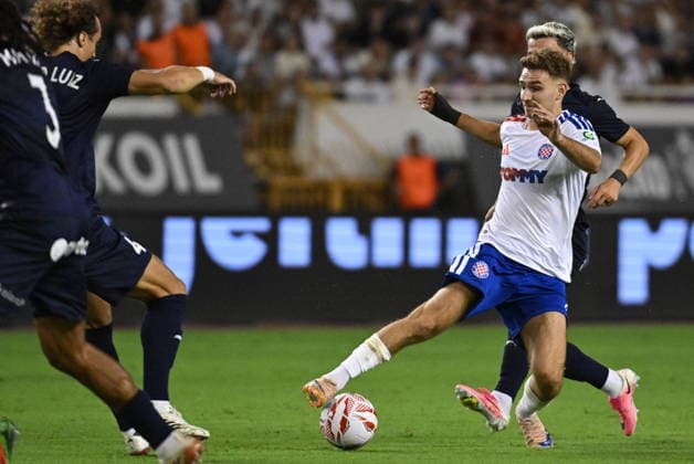 Croatia, Split, July 26, 2023. Poljud Stadium. Europa League second qualifying round match: Hajduk vs. Pafos. Photo: Tom Dubravec CROPIX Split CROATIA Copyright: xxTomxDubravecx td_hajduk_pafos23_2