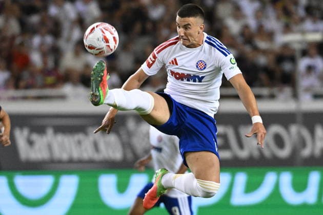 Croatia, Split, July 26, 2023. Poljud Stadium. Europa League second qualifying round match: Hajduk vs. Pafos. In the photo: Michele Sego. Photo: Tom Dubravec CROPIX Split CROATIA Copyright: xxTomxDubravecx td_hajduk_pafos24-230726