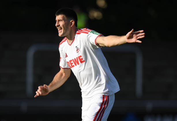 23.07.2026, xophax, Fussball 1.Bundesliga, 1.FC Koeln Freundschaftsspiel in der Beklau Arena Bergisch Gladbach. SV Bergisch Gladbach gegen 1.FC Köln . Luka Lochoshvili ( 1.FC Köln ) Koeln *** July 23, 2026, xophax, Soccer, Bundesliga 1, 1. FC Köln Friendly Match at the Beklau Arena in Bergisch Gladbach: SV Bergisch Gladbach vs. 1. FC Köln, Luka Lochoshvili, 1. FC Köln, Cologne