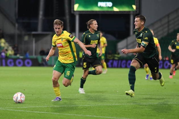 Zilina 23.07.2026. Pilka nozna Liga Konferencji UEFA sezon 2025 2026 runda 2 mecz: MSK Zilina - GKS Katowice --- Football UEFA Conference League season 2025 2026 round 2 match: MSK Zilina - GKS Katowice nz Patrik Ilko Fot. Kacper Staniec NEWSPIX.PL --- newspix.pl 