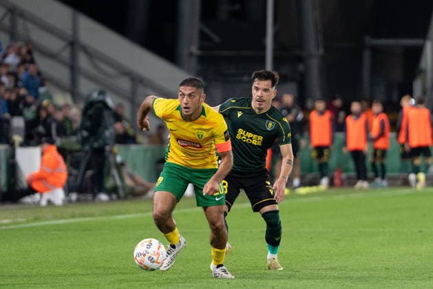 ZILINA, 23.07.2026 MECZ LIGA KONFERENCJI SEZON 2026 27: MSK ZILINA - GKS KATOWICE UEFA CONFERENCE LEAGUE 2025 26: MSK ZILINA - GKS KATOWICE MARCIN WASIELEWSKI KRISTIAN BARI FOT. MATEUSZ WIEWIORKA 400MM.PL NEWSPIX.PL --- newspix.pl 
