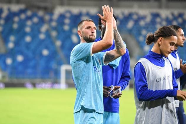 Gent s players greet the public after a soccer game between Ukrainian FC LNZ Cherkasy and Belgian KAA Gent, Thursday 23 July 2026 in Plock, Poland, the first leg of the second qualifying round for the UEFA Conference League. JILLxDELSAUX  x181881500x