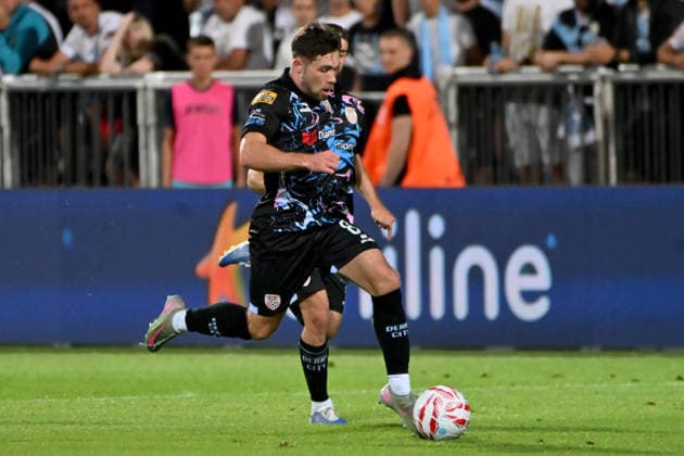 RIJEKA, CROATIA - JULY 23: Adam O Reilly of Derry City during the UEFA Conference League QR-2 first match between Rijeka (CRO) and Derry City (IRL) at Stadium Rujevica, Rijeka on July 23, 2026 in Rijeka, Croatia. (Photo by Igor Kupljenik Sports Press Photo).  Copyright: xIgorxKupljenikx xSPPx Sportspressphoto_SPR195246