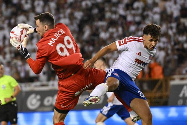 Croatia, Split, July 26, 2023. Poljud Stadium. Europa League second qualifying round match: Hajduk vs. Pafos. In the photo: Adam Guram Photo: Tom Dubravec CROPIX Split CROATIA Copyright: xxTomxDubravecx td_hajduk_pafos58-230726