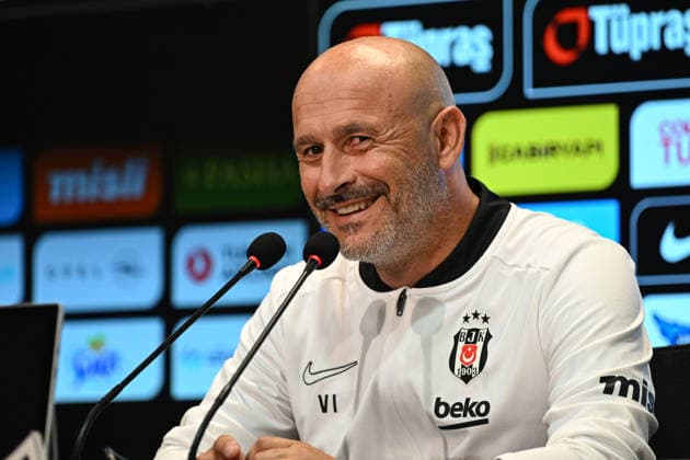 Besiktas head coach Vincenzo Italiano ISTANBUL, TURKIYE - JULY 23: Besiktas head coach Vincenzo Italiano speaks during a press conference, PK, Pressekonferenz following the UEFA Europa League second qualifying round first-leg match against Besiktas at Tupras Stadium in Istanbul, Turkiye, on July 23, 2026. Saffet Azak Anadolu Istanbul Turkey. Editorial use only. Please get in touch for any other usage.  Copyright: x2026xAnadoluxSaffetxAzakx