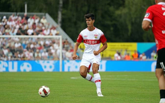 19.07.26 TSG Balingen - VfB Stuttgart Deutschland, Balingen, 19.07.2026, Fussball, Bundesliga, Saison 2026 2027, Testspiel, TSG Balingen - VfB Stuttgart: Chema Andres (VfB Stuttgart).