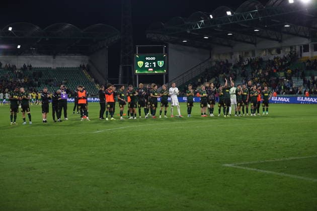 Zilina 23.07.2026. Pilka nozna Liga Konferencji UEFA sezon 2025 2026 runda 2 mecz: MSK Zilina - GKS Katowice --- Football UEFA Conference League season 2025 2026 round 2 match: MSK Zilina - GKS Katowice nz GKS Katowice Fot. Kacper Staniec NEWSPIX.PL --- newspix.pl 
