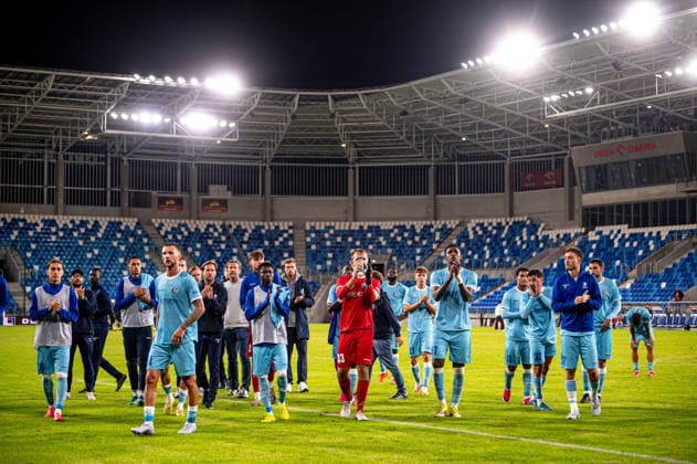 Plock 23.07.2026. Football UEFA Conference League match between Lnz Cherkasy and Gent at Orlen Stadion in Plock, Poland on July 23, 2026 --- Mecz pilka nozna UEFA Conference League pomiedzy Lnz Cherkasy a Gent na Orlen Stadion w Plocku, Polska 23 lipca 2026 Persons Shown : KAA Gent Fot. Kai Taller Arena Akcji NEWSPIX.PL --- newspix.pl 
