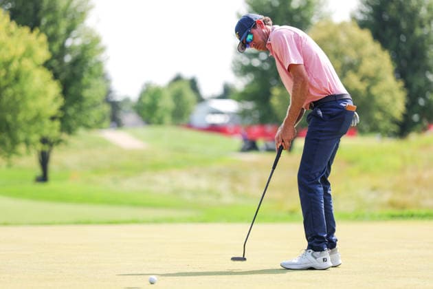 Ben Kohles of the United States putts on the 15th green during the first round of the 2026 3M Open at TPC Twin Cities on July 23, 2026 in Blaine, Minnesota. CSM Golf 2026: PGA, Golf Herren 3M Open: Round 1  - ZUMAc04_ 20260723_zma_c04_101 Copyright: xStevenxGarciax