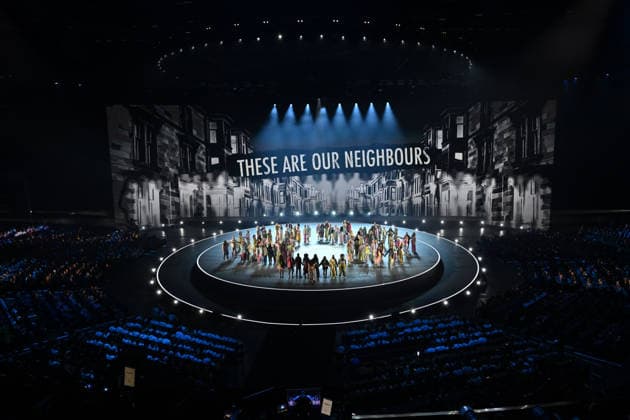 COM26 OPENING CEREMONY, Scenes from the Opening Ceremony of the Glasgow 2026 Commonwealth Games at The Hydro in Glasgow, Scotland, Thursday, July 23, 2026. ( NO ARCHIVING, EDITORIAL USE ONLY GLASGOW UNITED KINGDOM  Copyright: xLUKASxCOCHx 20260724154412001700