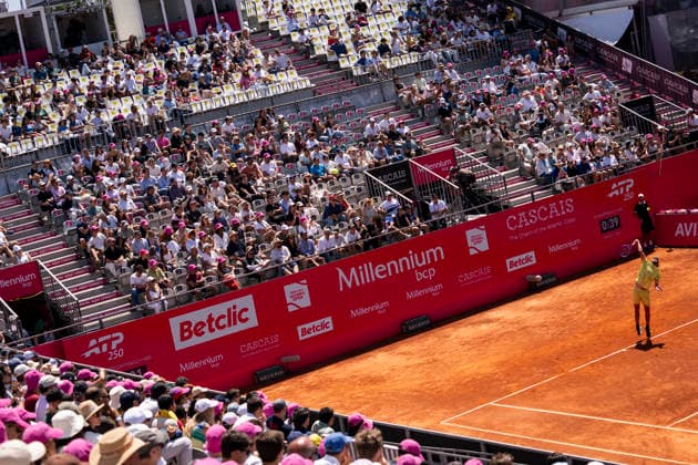 Jaime Faria v Gonzalo Bueno - Millennium Estoril Open 2026 Jaime Faria from Portugal competes against Gonzalo Bueno from Peru during the Millennium Estoril Open ATP, Tennis Herren 250 tennis tournament at Estoril Tennis Club in Estoril, Portugal, on July 23, 2026. Estoril Portugal  Copyright: xNunoxCruzx originalFilename:cruz-jaimefar260723_np6pr.jpg