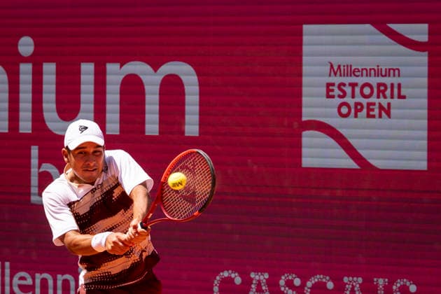 Jaime Faria v Gonzalo Bueno - Millennium Estoril Open 2026 Jaime Faria from Portugal competes against Gonzalo Bueno from Peru during the Millennium Estoril Open ATP, Tennis Herren 250 tennis tournament at Estoril Tennis Club in Estoril, Portugal, on July 23, 2026. Estoril Portugal  Copyright: xNunoxCruzx originalFilename:cruz-jaimefar260723_npn64.jpg