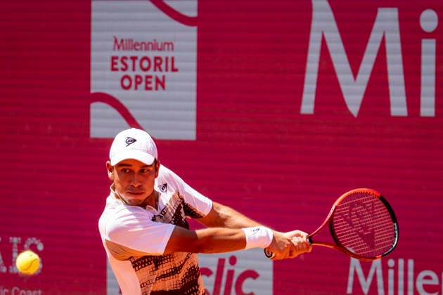 Jaime Faria v Gonzalo Bueno - Millennium Estoril Open 2026 Jaime Faria from Portugal competes against Gonzalo Bueno from Peru during the Millennium Estoril Open ATP, Tennis Herren 250 tennis tournament at Estoril Tennis Club in Estoril, Portugal, on July 23, 2026. Estoril Portugal  Copyright: xNunoxCruzx originalFilename:cruz-jaimefar260723_npsuD.jpg