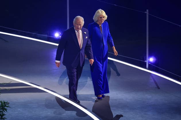 King Charles and Queen Camilla arrive for The 2026 Commonwealth Games opening ceremony for Glasgow 2026 at the OVO Hydro, Glasgow, Scotland on Thursday 23 July 2026. Photo: Simon Stacpoole Glasgow Scotland Copyright: xx