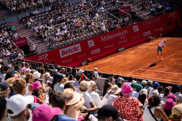Andrey Rublev v Timofey Skatov - Millennium Estoril Open 2026 Andrey Rublev of Russia competes against Timofey Skatov of Kazakhstan during the Millennium Estoril Open ATP, Tennis Herren 250 tennis tournament at Estoril Tennis Club in Estoril, Portugal, on July 23, 2026. Estoril Portugal  Copyright: xNunoxCruzx originalFilename:cruz-andreyru260723_npc7N.jpg