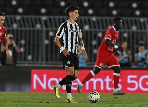 PARTIZAN vs UNA STRASSEN MILAN VUKOTIC, football player of Partizan, during the match against Una Strassen Luxemburg, at Stadium FK Partizan. Belgrade, 23.07.2026. Nebojsa Parausic MN Press photo FOOTBALL, UEFA CONFERENCE LEAGUE, PARTIZAN, UNA STRASSEN LUXEMBURG Belgrade Stadium FK Partizan Serbia Copyright: xNebojsaxParausicx xMNxPressx