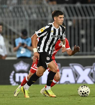PARTIZAN vs UNA STRASSEN MILAN VUKOTIC, football player of Partizan, during the match against Una Strassen Luxemburg, at Stadium FK Partizan. Belgrade, 23.07.2026. Nebojsa Parausic MN Press photo FOOTBALL, UEFA CONFERENCE LEAGUE, PARTIZAN, UNA STRASSEN LUXEMBURG Belgrade Stadium FK Partizan Serbia Copyright: xNebojsaxParausicx xMNxPressx