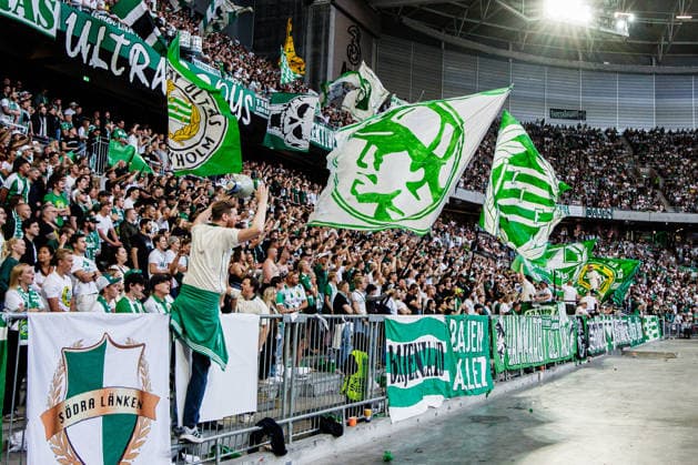 260723 Supporters of Hammarby during the UEFA Europa League second qualifying round football match between Hammarby and Anderlecht on July 23, 2026 in Stockholm. Photo: Kenta Jönsson BILDBYRAN COP 210 KJ0354 fotboll football soccer fotball uefa europa league europa league kval qualifying round qualification hammarby anderlecht bbeng grappa33 publik *** July 23, 2026: Hammarby supporters during the UEFA Europa League second qualifying round soccer match between Hammarby and Anderlecht on July 23, 2026 in Stockholm. Photo by Kenta Jönsson, BILDBYRAN COP 210 KJ0354: soccer, football, UEFA Europa League, Europa League qualifying round, qualification, Hammarby, Anderlecht, bbeng, grappa33, crowd  Copyright: KENTAxJÖNSSON BB260723KJ126