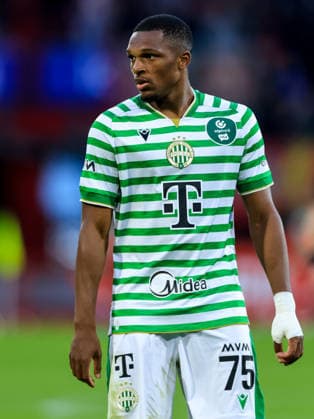 ENSCHEDE, NETHERLANDS - JULY 23: Lenny Joseph of Ferencvaros looks on during the UEFA Europa League 2026 27 second qualifying round first leg match between FC Twente and Ferencvaros at FC Twente Stadium on July 23, 2026 in Enschede, Netherlands.  Copyright: xRenexNijhuis MBxMediax