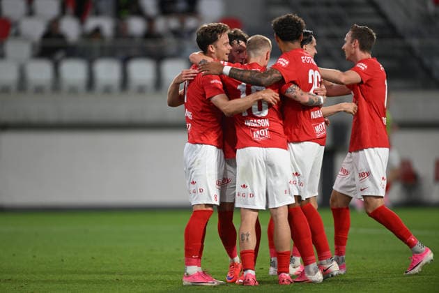 U Cluj vs SK Brann - UEFA Conference League Felix Horn Myhre of SK Brann celebrates after scoring his side s second goal during the Conference League game between U Cluj and SK Brann in Sfantu Gheorghe, Romania, on July 23, 2026. Sfantu Gheorghe Romania  Copyright: xAlexxNicodimx originalFilename:nicodim-conferen260723_npFmJ.jpg
