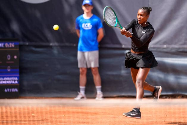 MSC Hamburg Ladies Open - Day 4 Noma Noha Akugue and Tamara Korpatsch of Germany play against Zhibek Kulambayeva of Kazakhstan and Darja Semenistaja of Latvia during their round of 16 doubles match at the 2026 MSC Hamburg Ladies Open Women s tennis tournament at Am Rothenbaum in Hamburg, Germany. Hamburg Hamburg Germany  Copyright: xOwenxHammondx originalFilename:hammond-2026msch260723_npPbJ.jpg