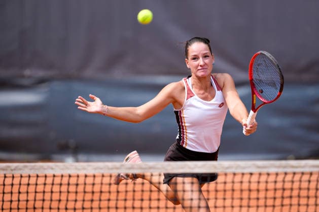 MSC Hamburg Ladies Open - Day 4 Darja Semenistaja of Latvia and Zhibek Kulambayeva of Kazakhstan play against Tamara Korpatsch and Noma Noha Akugue of Germany during their round of 16 doubles match at the 2026 MSC Hamburg Ladies Open Women s tennis tournament at Am Rothenbaum in Hamburg, Germany. Hamburg Hamburg Germany  Copyright: xOwenxHammondx originalFilename:hammond-2026msch260723_nptHR.jpg