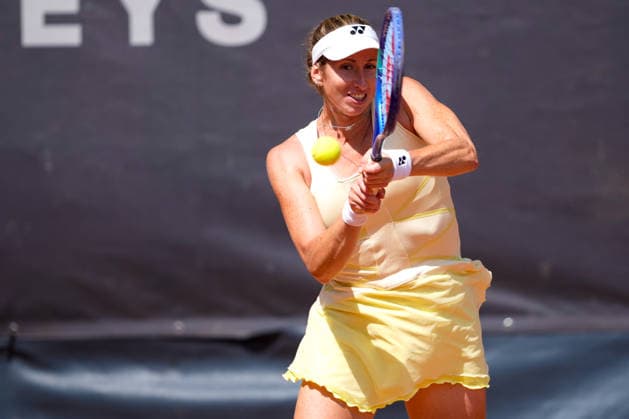 MSC Hamburg Ladies Open - Day 4 Magali Kempen of Belgium plays with partner Alexandra Panova during their quarterfinal doubles match against Lisa Zaar of Sweden and Kimberley Zimmermann of Belgium at the 2026 MSC Hamburg Ladies Open women s tennis tournament at Am Rothenbaum in Hamburg, Germany. Hamburg Hamburg Germany  Copyright: xOwenxHammondx originalFilename:hammond-2026msch260723_npgK5.jpg
