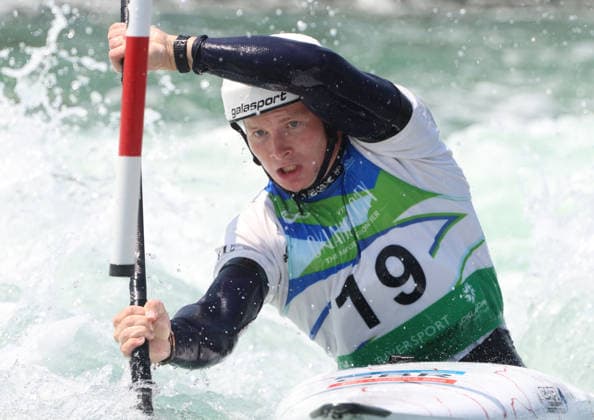 July 23, 2026, Oklahoma City, Oklahoma, USA: SAM LEAVER of Great Britain during final of Men s Kayak on 2026 ICF Canoe Slalom World Championships, Oklahoma City, USA. ICF Canoe Slalom World Championships 2026 - Sam Leaver  - ZUMAc278 20260723_zsp_c278_027 Copyright: xMarcinxCholewinskix