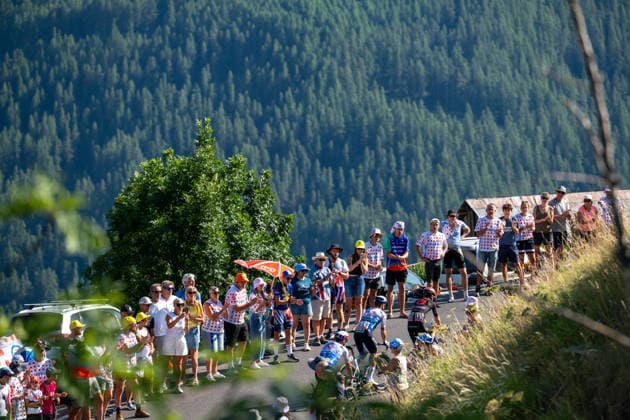 113th Tour de France 2026 - Stage 18 Rick Pluimers of the Tudor Pro Cycling Team and Jan Tratnik of Red Bull - Bora - Hansgrohe ride on the last climb of the 18th stage of the Tour de France between Voiron in the Isere department and Orcieres-Merlette in the Hautes-Alpes department, France. orcieres-Merlette France  Copyright: xGautierxDemouveauxx originalFilename:demouveaux-notitle260723_npMy3.jpg