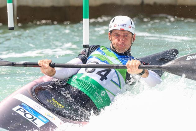 ICF Canoe Slalom World Championships Dariusz Popiela during ICF Canoe Slalom World Championships in Oklahoma City, USA, on July 23, 2026 Oklahoma City USA  Copyright: xFotoxOlimpikx originalFilename:jastrzebowski-icfcanoe260723_np682.jpg