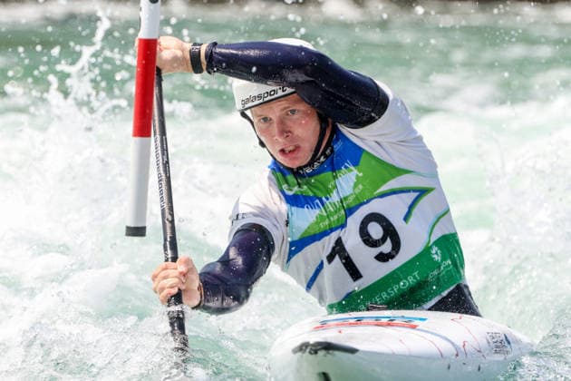 ICF Canoe Slalom World Championships Sam Leaver during ICF Canoe Slalom World Championships in Oklahoma City, USA, on July 23, 2026 Oklahoma City USA  Copyright: xFotoxOlimpikx originalFilename:jastrzebowski-icfcanoe260723_npwXf.jpg