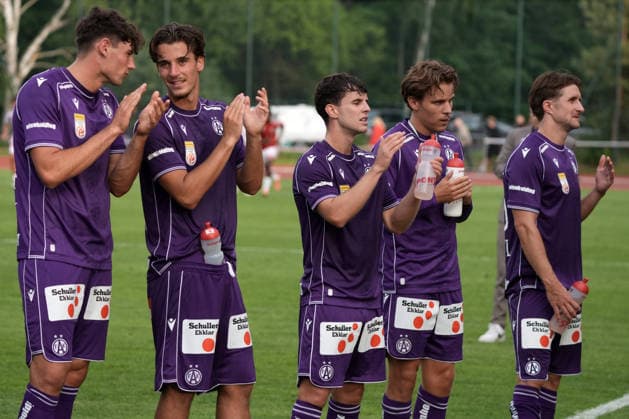 July 23, 2026, Riga, Latvia: Players of FK Austria Wien celebrate after their UEFA Europa Conference League qualifying round game between LatviaÃ¢â‚¬â ¢s FK Liepaja and Austria Wien teams in Sloka, Latvia 23.07.2026. Photo: Roman Koksarov Soccer 2026: Liepaja Vs Austria  - ZUMAk209 20260723_zsp_k209_001 Copyright: xRomansxKoksarovx
