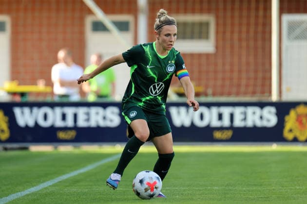 Gifhorn, Deutschland: 23.07.2026 - Testspiel - VfL Wolfsburg Frauen vs. PSV Eindhoven Frauen Im Bild: Svenja Huth (Wolfsburg) *** Gifhorn, Germany, July 23, 2026 Friendly match: VfL Wolfsburg Women vs. PSV Eindhoven Women Pictured: Svenja Huth, Wolfsburg Copyright: HMBxMedia MadeleinexFantini