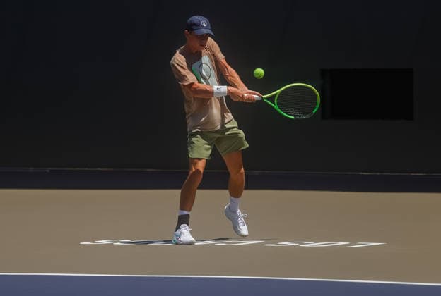LOS CABOS TENNIS OPEN 2026 LOS CABOS TENNIS OPEN 2026 23072026 LOS CABOS, MEXICO. Action photo of Dalibor Svrcina of Czechia, during a training session at the Cabo Sorts Complex, prior to the start of the Los Cabos Tennis Open 2026 in Baja California, Mexico. Foto de accion de Dalibor Svrcina de Chequia, durante una sesion de entrenamiento en el Cabo Sports Complex, previo al arranque del Los Cabos Tennis Open 2026 en Baja California, Mexico. PHOTO BY IMAGENSHOP AGENCIA FOTOGRAFICA LOS CABOS BAJA CALOFORNIA MEXICO *** LOS CABOS TENNIS OPEN 2026 LOS CABOS TENNIS OPEN 2026 07 23 2026 LOS CABOS, MEXICO Action photo of Dalibor Svrcina of the Czech Republic during a training session at the Cabo Sports Complex prior to the start of the 2026 Los Cabos Tennis Open in Baja California, Mexico Action photo of Dalibor Svrcina of the Czech Republic, during a training session at the Cabo Sports Complex, prior to the start of the 2026 Los Cabos Tennis Open in Baja California, Mexico PHOTO BY IMAGENSHOP PHOTO AGENCY LOS CABOS BAJA CALIFORNIA MEXICO Copyright: xIMAGENSHOPxAGENCIAxFOTOGRAFICAx