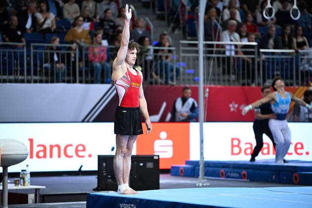 Alexander Kunz (TSV Pfuhl) DIE FINALS 2026 - Deutsche Meisterschaften Geraeteturnen Mehrkampf Maenner 23.07.2026 DIE FINALS 2026 - Deutsche Meisterschaften Geraeteturnen Mehrkampf Maenner, 23.07.2026 Hannover *** Alexander Kunz, TSV Pfuhl, THE FINALS 2026 German Championships, Artistic Gymnastics, Men s All-Around, July 23, 2026, THE FINALS 2026 German Championships, Artistic Gymnastics, Men s All-Around, July 23, 2026, Hanover Copyright: xEibner-Pressefoto xHoepnerx EP_PHR