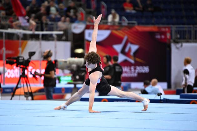 Alexander Kunz (TSV Pfuhl) DIE FINALS 2026 - Deutsche Meisterschaften Geraeteturnen Mehrkampf Maenner 23.07.2026 DIE FINALS 2026 - Deutsche Meisterschaften Geraeteturnen Mehrkampf Maenner, 23.07.2026 Hannover *** Alexander Kunz, TSV Pfuhl, THE FINALS 2026 German Championships, Artistic Gymnastics, Men s All-Around, July 23, 2026, THE FINALS 2026 German Championships, Artistic Gymnastics, Men s All-Around, July 23, 2026, Hanover Copyright: xEibner-Pressefoto xHoepnerx EP_PHR