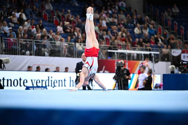 Gabriel Eichhorn (MTV Stuttgart 1843) DIE FINALS 2026 - Deutsche Meisterschaften Geraeteturnen Mehrkampf Maenner 23.07.2026 DIE FINALS 2026 - Deutsche Meisterschaften Geraeteturnen Mehrkampf Maenner, 23.07.2026 Hannover *** Gabriel Eichhorn MTV Stuttgart 1843 THE FINALS 2026 German Artistic Gymnastics Championships Men s All-Around July 23, 2026 THE FINALS 2026 German Artistic Gymnastics Championships Men s All-Around, July 23, 2026, Hanover Copyright: xEibner-Pressefoto xHoepnerx EP_PHR