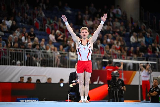 Gabriel Eichhorn (MTV Stuttgart 1843) DIE FINALS 2026 - Deutsche Meisterschaften Geraeteturnen Mehrkampf Maenner 23.07.2026 DIE FINALS 2026 - Deutsche Meisterschaften Geraeteturnen Mehrkampf Maenner, 23.07.2026 Hannover *** Gabriel Eichhorn MTV Stuttgart 1843 THE FINALS 2026 German Artistic Gymnastics Championships Men s All-Around July 23, 2026 THE FINALS 2026 German Artistic Gymnastics Championships Men s All-Around, July 23, 2026, Hanover Copyright: xEibner-Pressefoto xHoepnerx EP_PHR