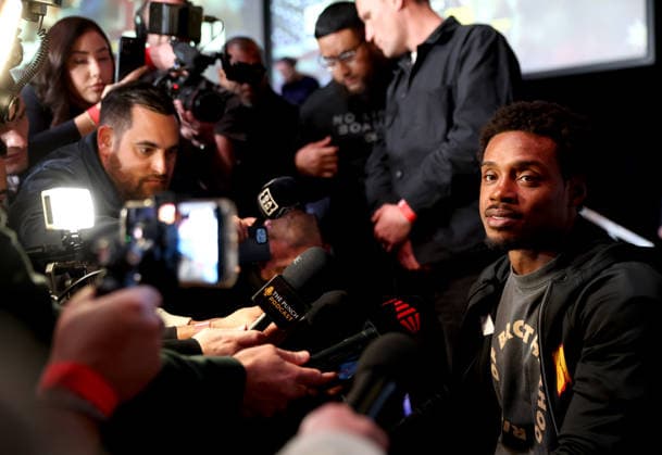 BOXING SPENCE TSZYU press conference, PK, Pressekonferenz American boxer Errol Spence Jr speaks to media at a press conference, Sydney, Friday, July 24, 2026. ( NO ARCHIVING SYDNEY NEW SOUTH WALES AUSTRALIA  Copyright: xDAMIANxSHAWx 20260724151577076492