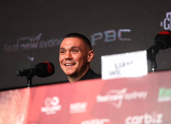 BOXING SPENCE TSZYU press conference, PK, Pressekonferenz Australian boxer Tim Tszyu speaks during a press conference at the Star Casino, Sydney, Friday, July 24, 2026. ( NO ARCHIVING SYDNEY NEW SOUTH WALES AUSTRALIA  Copyright: xDAMIANxSHAWx 20260724197844736502