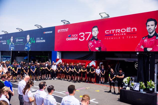 2026 FORMULA E TOKYO ePRIX Tribute to Cyril Blais during the Tokyo ePrix, 14th and 15th round of the 2025-26 ABB FIA Formula E World Championship, WM, Weltmeisterschaft on the Tokyo Street Circuit from July 24 to 26, 2026 in Tokyo, Japan - TokyoJapan  Copyright: xBastienxRouxx