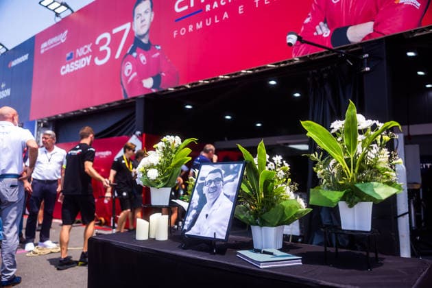 2026 FORMULA E TOKYO ePRIX Tribute to Cyril Blais during the Tokyo ePrix, 14th and 15th round of the 2025-26 ABB FIA Formula E World Championship, WM, Weltmeisterschaft on the Tokyo Street Circuit from July 24 to 26, 2026 in Tokyo, Japan - TokyoJapan  Copyright: xBastienxRouxx