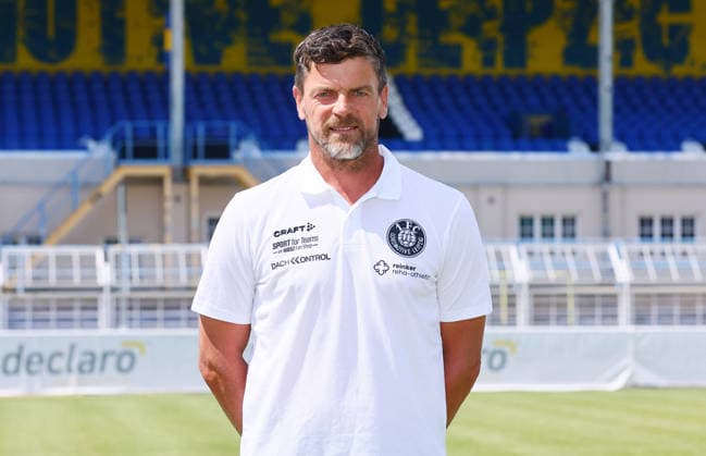 Cheftrainer Torsten Ziegner ; 1. FC Lokomotive Leipzig; Regionalliga Nordost,ÊPorträttermin, 2026 2027 , Leipzig, 21.07.2026 , *** Head Coach Torsten Ziegner, 1. FC Lokomotive Leipzig, Northeast Regional League, Photo Shoot, 2026–2027, Leipzig, July 21, 2026, Picture Point