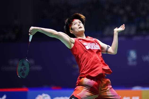BEIJING, CHINA - JULY 24: Wang Zhiyi of China competes in the Women s Singles Quarterfinal match against Kim Ga Eun of South Korea on day 4 of the China Open 2026 at Changzhou Olympic Sports Center Gymnasium on July 24, 2026 in Changzhou, Jiangsu Province of China.  Copyright: xVCGx 111656127726