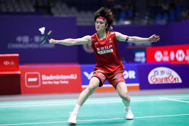 BEIJING, CHINA - JULY 24: Wang Zhiyi of China competes in the Women s Singles Quarterfinal match against Kim Ga Eun of South Korea on day 4 of the China Open 2026 at Changzhou Olympic Sports Center Gymnasium on July 24, 2026 in Changzhou, Jiangsu Province of China.  Copyright: xVCGx 111656127720