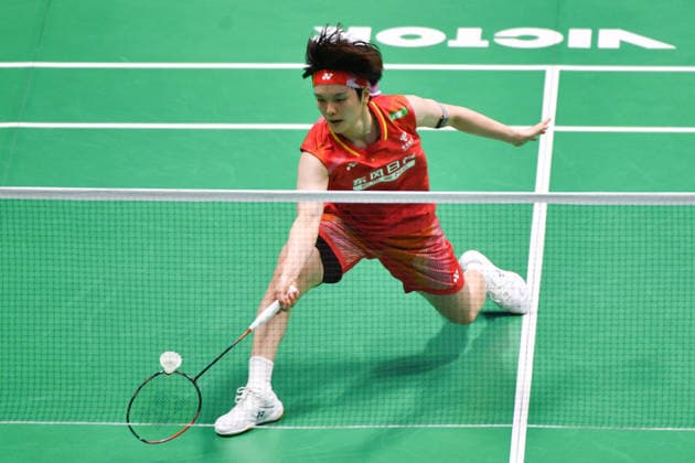 BEIJING, CHINA - JULY 24: Wang Zhiyi of China competes in the Women s Singles Quarterfinal match against Kim Ga Eun of South Korea on day 4 of the China Open 2026 at Changzhou Olympic Sports Center Gymnasium on July 24, 2026 in Changzhou, Jiangsu Province of China.  Copyright: xVCGx 111656122285