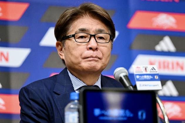 Masakuni Yamamoto (JPN), JULY 24, 2026 - Football Soccer : Hajime Moriyasu head coach attends a press conference, PK, Pressekonferenz in Tokyo, Japan. Noxthirdxpartyxsales  aflo_338953679 KenjiroxMatsuox